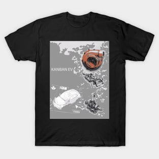 Kanban EV - Board Games Design - Movie Poster Style - Board Game Art T-Shirt